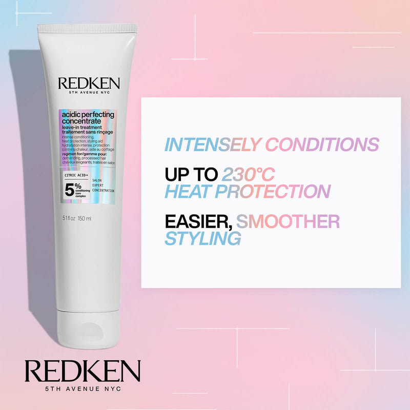 Acidic bonding perfecting concentrate leave-in treatment